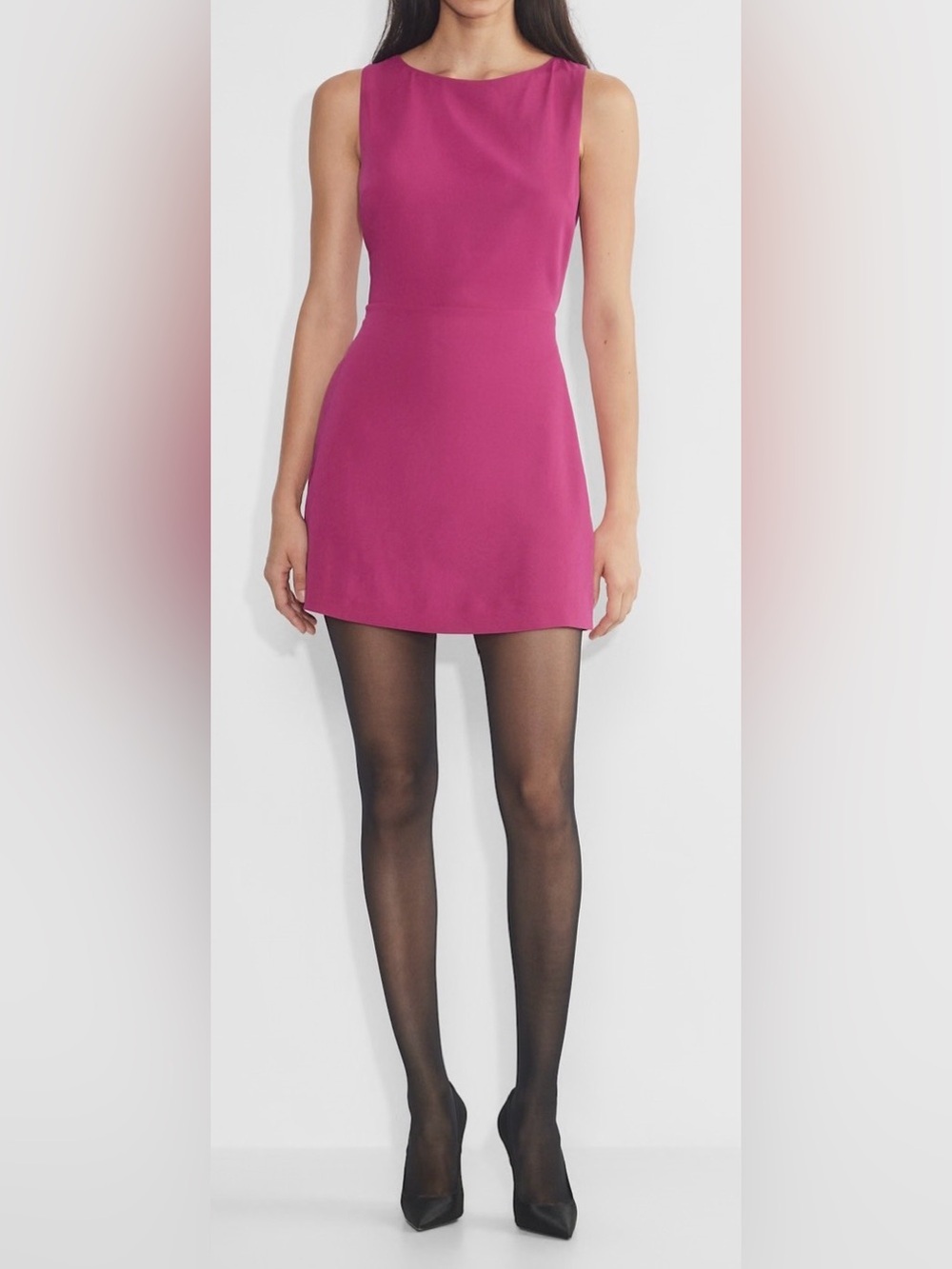 ARITZIA Babaton Spectre Dress Sleeveless Magenta Mini Dress